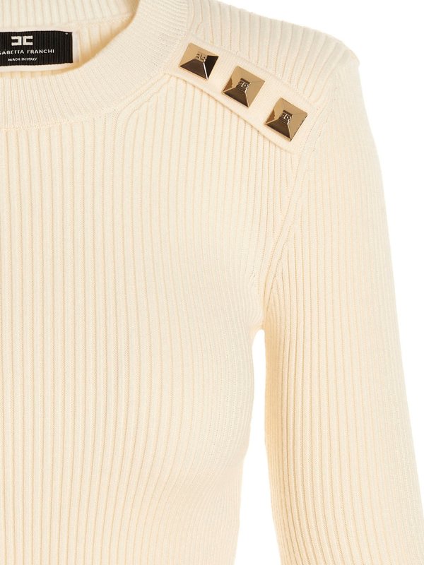 iKRIX ELISABETTA FRANCHI: クルーネック - クルーネック - 白