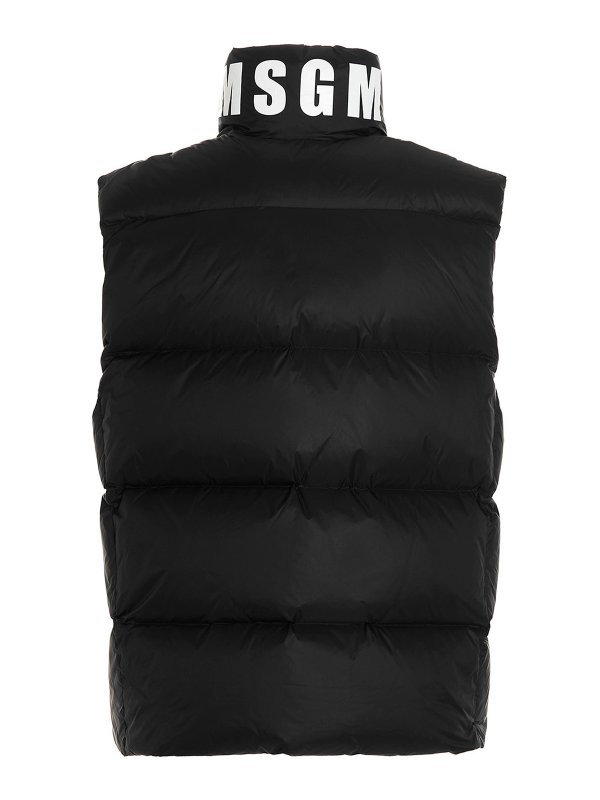 m.s.g.m.: padded jackets online - Tech fabric padded vest