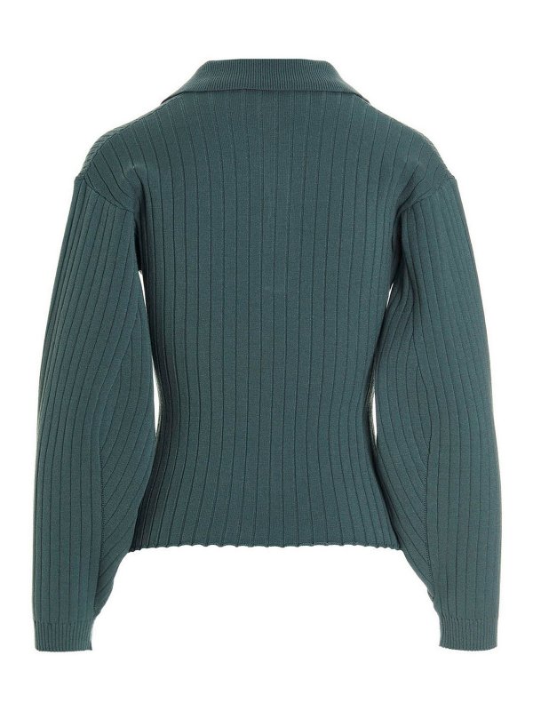 Nude: Strickpullover mit V-Ausschnitt online - V-Pullover - Hellblau