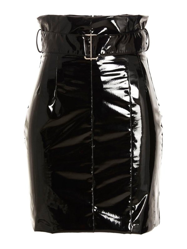 Philosophy di Lorenzo Serafini: Jupes en cuir - Jupe En Cuir - Noir