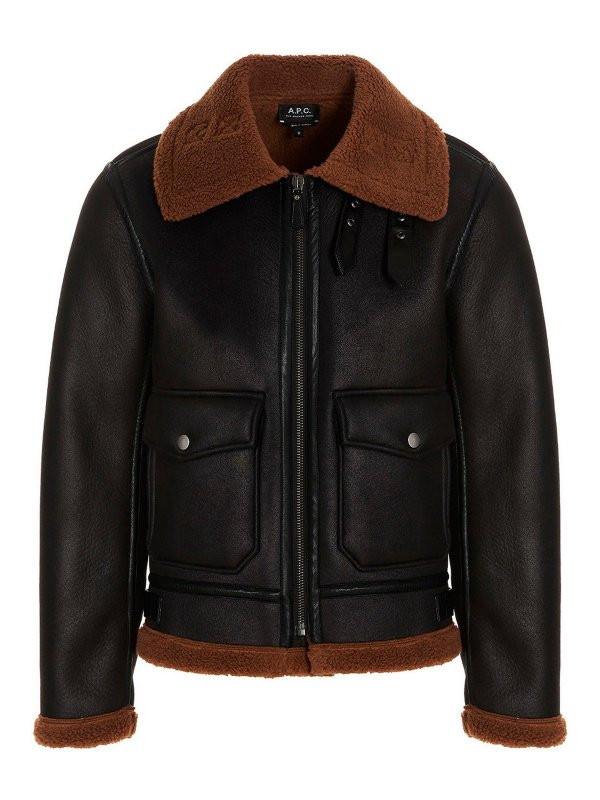 A.P.C.: Pelz und Shearling - Pelz - Schwarz