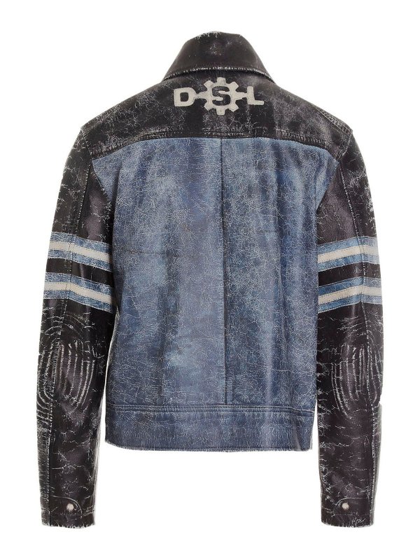 DIESEL: leather jacket online - Leather effect jacket