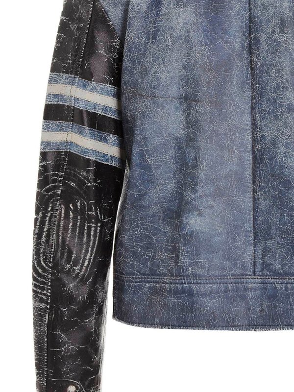 Leather effect jacket shop online: DIESEL