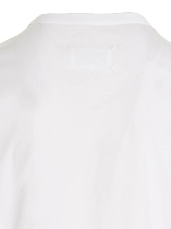 Logo embroidery T-shirt shop online: Maison Margiela