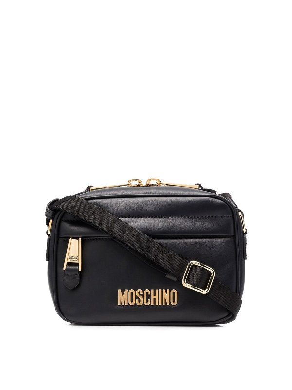 Leather bag shop online: MOSCHINO