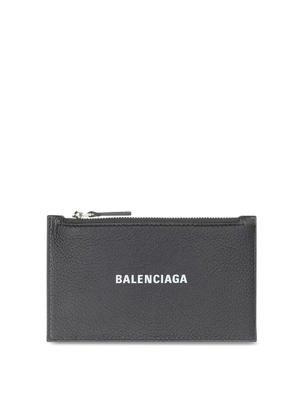 BALENCIAGA: wallets & purses - Leather purse and card holder