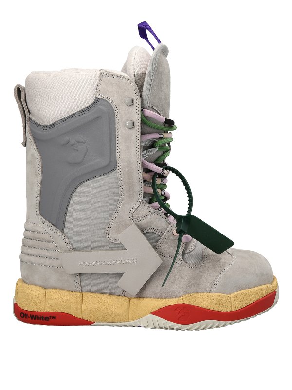 OFF-WHITE: Chaussures de sport - Baskets - Gris