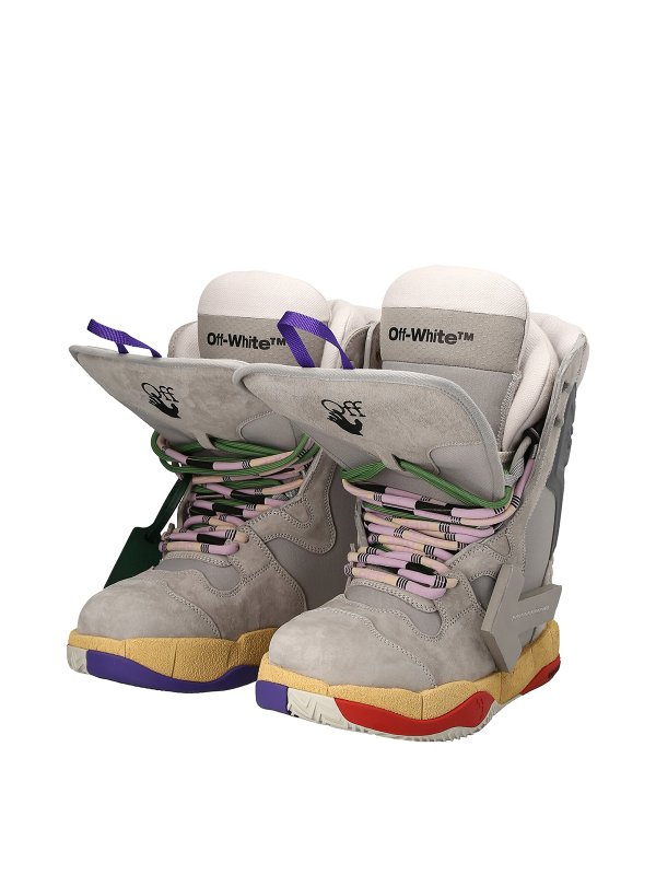 OFF-WHITE: Chaussures de sport online - Baskets - Gris