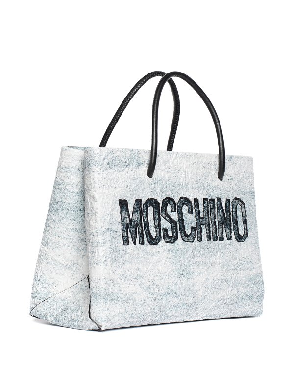 MOSCHINO: totes bags online - Carved stone bag