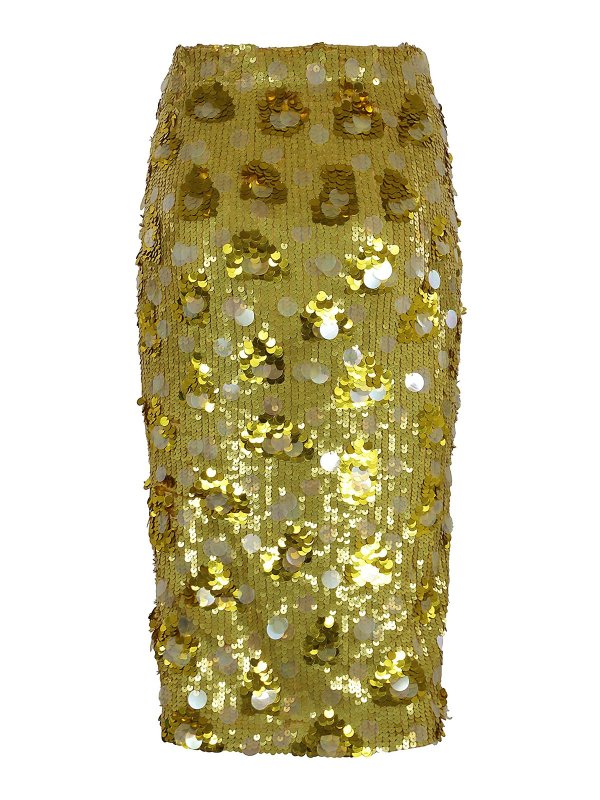 P.A.R.O.S.H.: Knee length skirts & Midi online - Tech fabric skirt