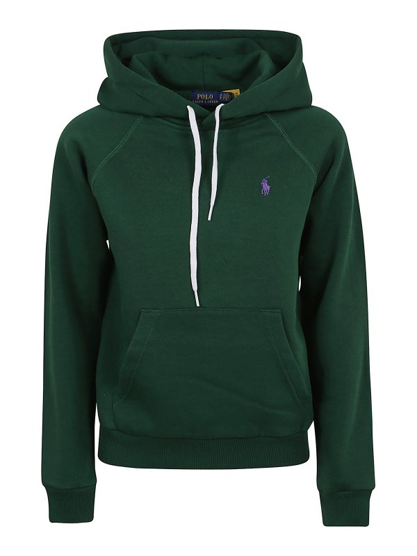 POLO RALPH LAUREN: スウェット＆セーター - スウェットシャツ/セーター - ダークグリーン