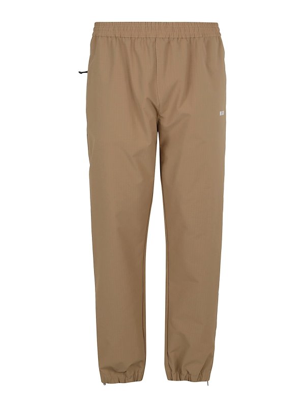m.s.g.m.: Pantalons de survêtement  - Pantalons De Sport - Beige