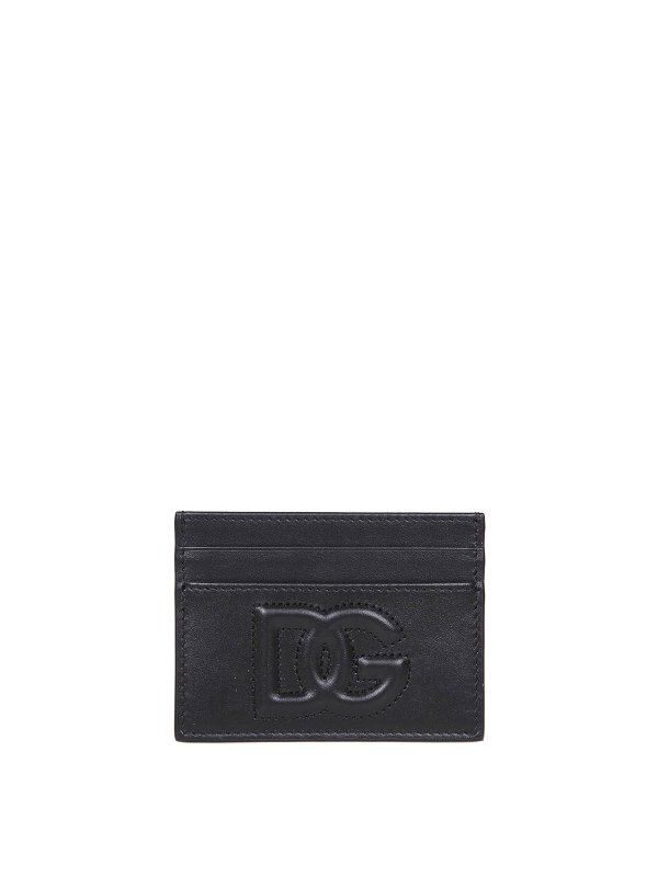 DOLCE & GABBANA: wallets & purses - Dg logo leather card holder
