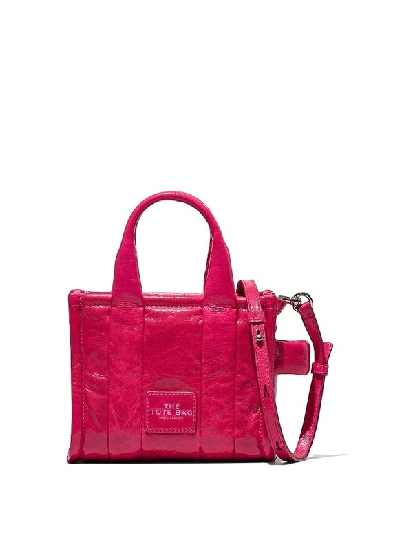 MARC JACOBS: cross body bags - Crinkle effect leather mini tote