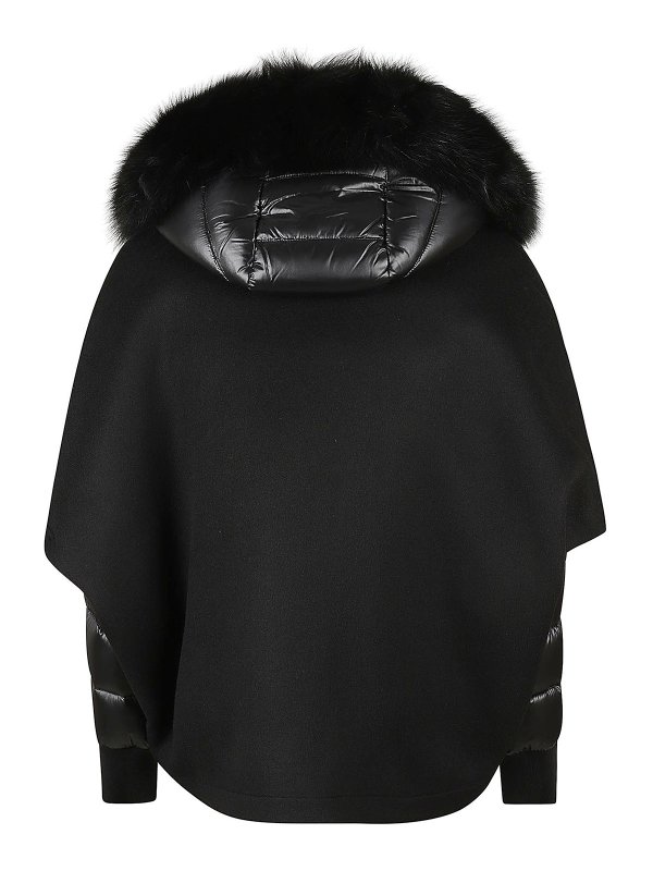 MOORER: giacche imbottite online - Cappa corta in lana e cashmere