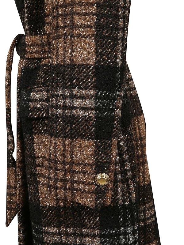 iKRIX TAGLIATORE: trench coats - Wool coat with belt