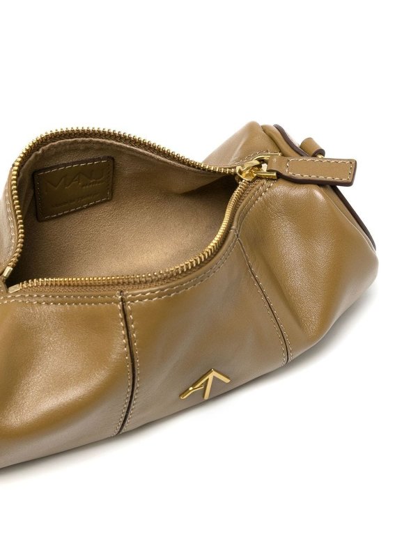 iKRIX MANU ATELIER: ショルダーバッグ - ショルダーバッグ - ブラウン