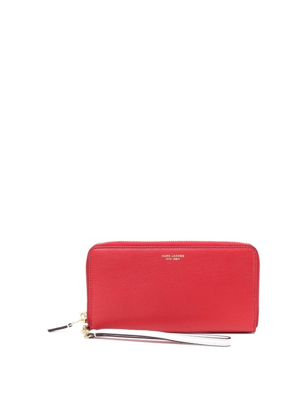 MARC JACOBS: wallets & purses - Leather zip wallet