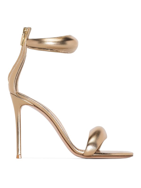 Gianvito Rossi: サンダル - サンダル - ブロンズ