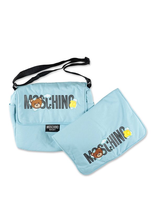 MOSCHINO: Schultertaschen - Schultertasche - Hellblau