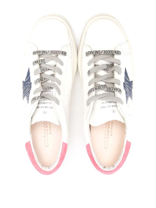 iKRIX GOLDEN GOOSE: trainers - White leather sneakers with laces