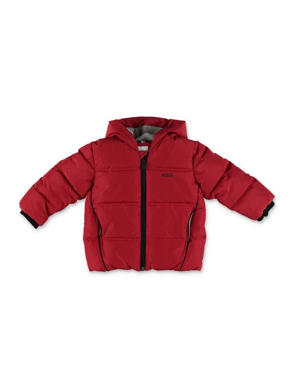 Hugo Boss: ダウン・ハイテクジャケット - ダウンジャケット - 赤