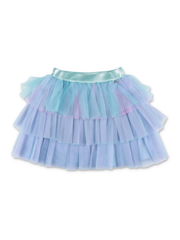 Simonetta: mini skirts - Multicolor tulle skirt