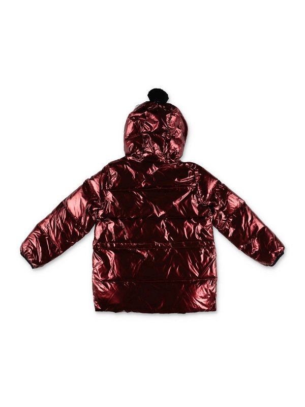 AI RIDERS ON THE STORM: giacche imbottite online - Giubbotto in nylon lucido con cappuccio