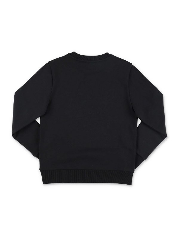 Balmain: Felpe e maglie online - Felpa nera in cotone