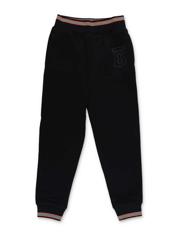 BURBERRY: カジュアルトラウザー - カジュアルパンツ - 黒