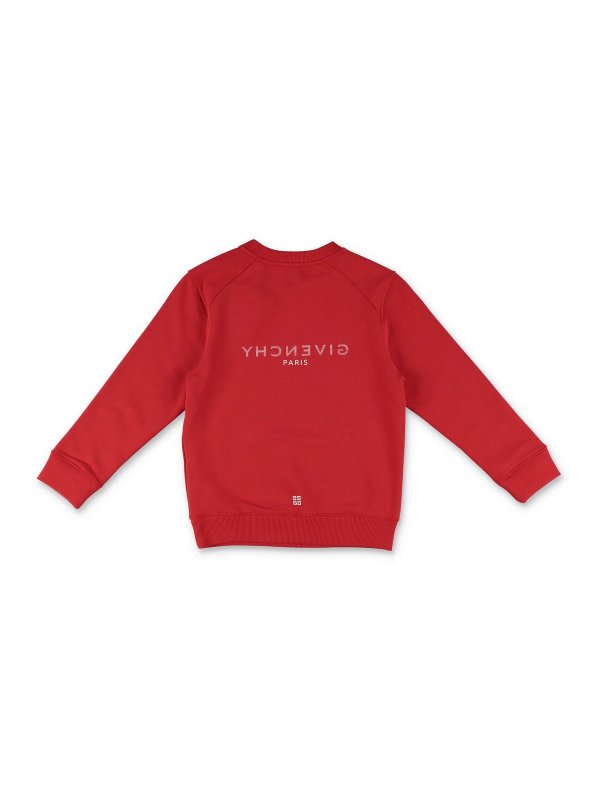 GIVENCHY: Sweatshirts & Sweaters online - Red cotton sweatshirt