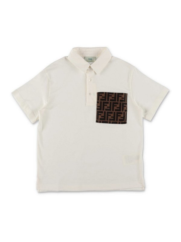 FENDI: ポロシャツ - ポロシャツ - 白