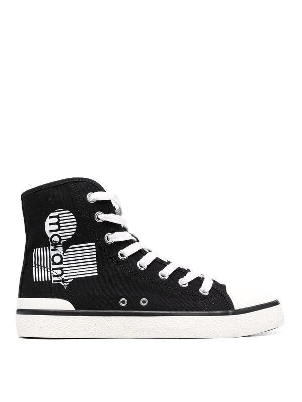 ISABEL MARANT: trainers - Ribbed-toe cap high-top sneakers