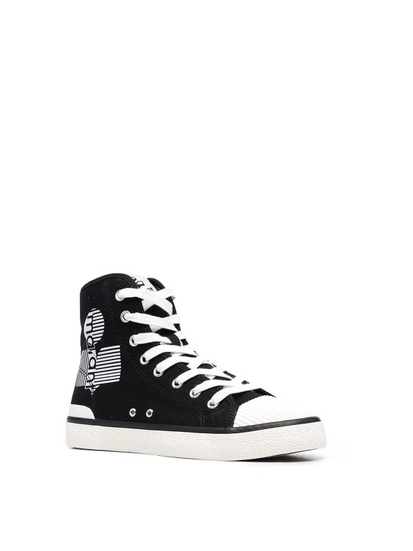 ISABEL MARANT: trainers online - Ribbed-toe cap high-top sneakers
