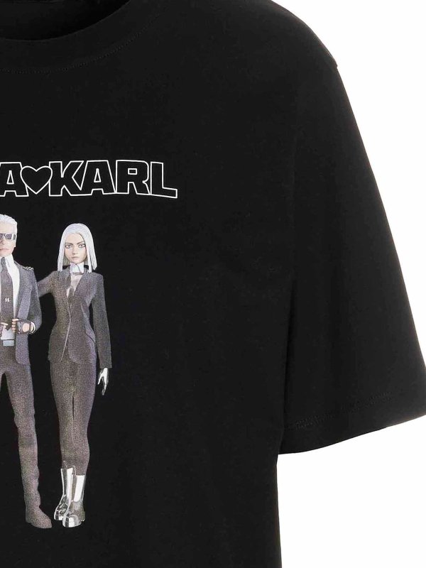 iKRIX KARL LAGERFELD: t-shirts - Cara loves Karl t-shirt