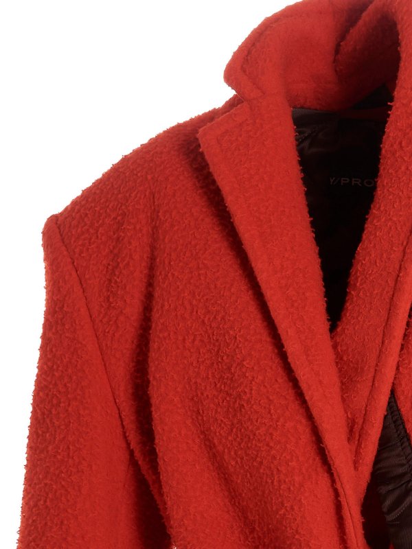 ロングコート - 赤 shop online: Y/PROJECT