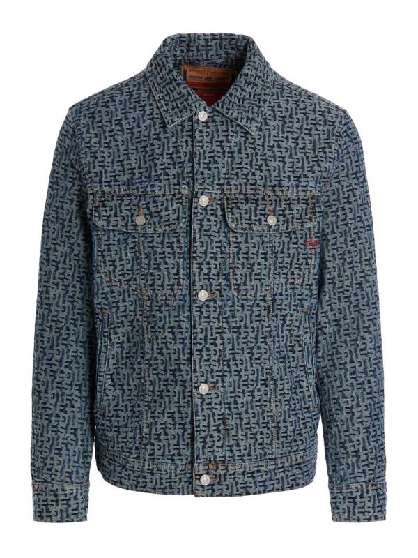 DIESEL: denim jacket - Logo jacket