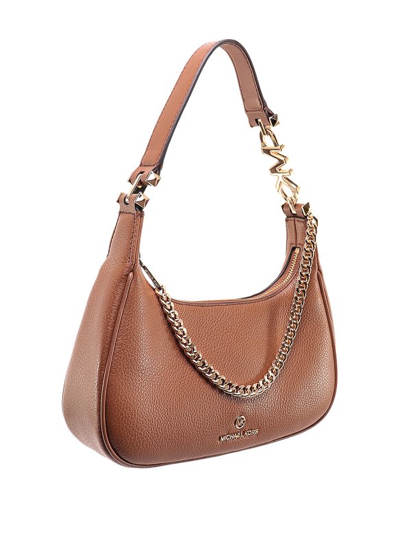 MICHAEL KORS: cross body bags online - Leather bag with metal logo