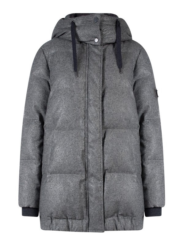 BRUNELLO CUCINELLI: ダウン・ハイテクジャケット - ダウンジャケット - グレー