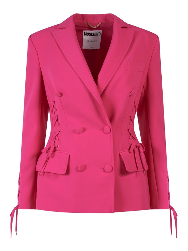 MOSCHINO: Blazer - Blazer - Rosado