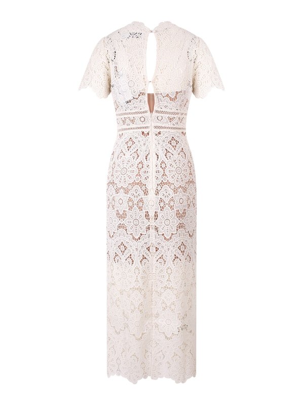 Self Portrait: Vestidos media pierna online - Vestido Midi - Blanco