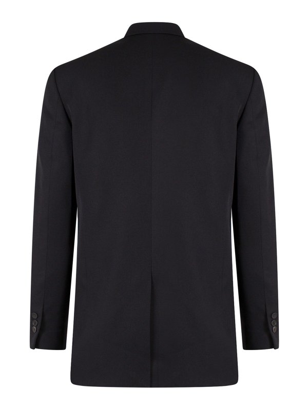 Balmain: blazers online - Wool blazer with peak lapel