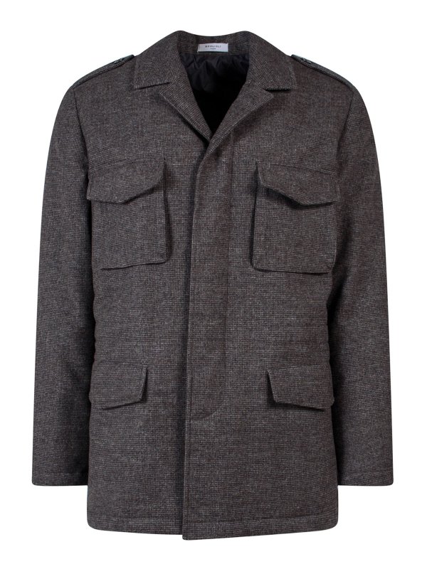 BOGLIOLI: padded jackets - Padded virgin wool jacket