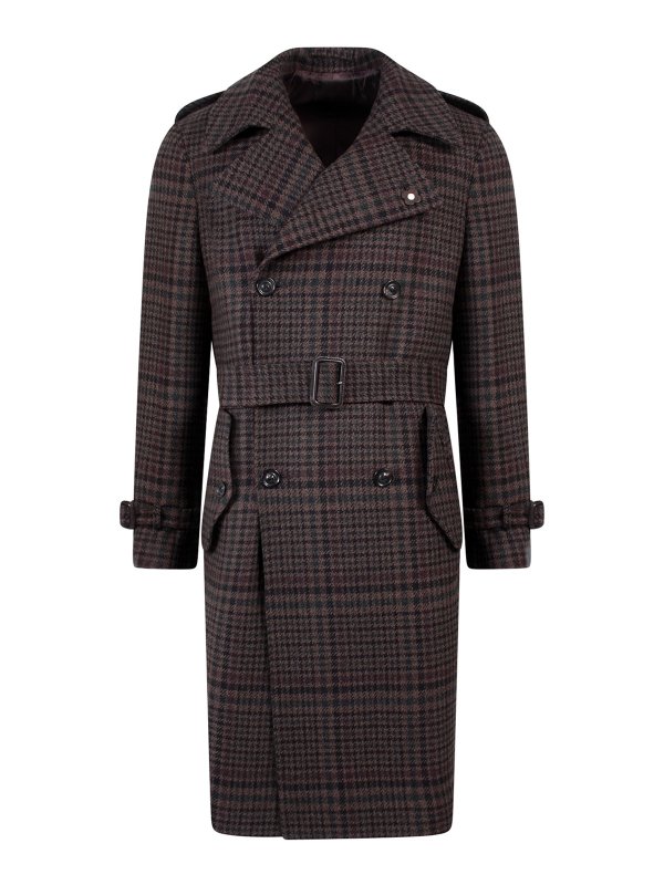 LARDINI: Gabardinas - Gabardina - Marrón