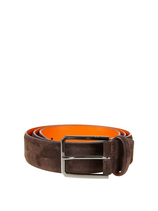 SANTONI: ベルト - ベルト - ダークブラウン