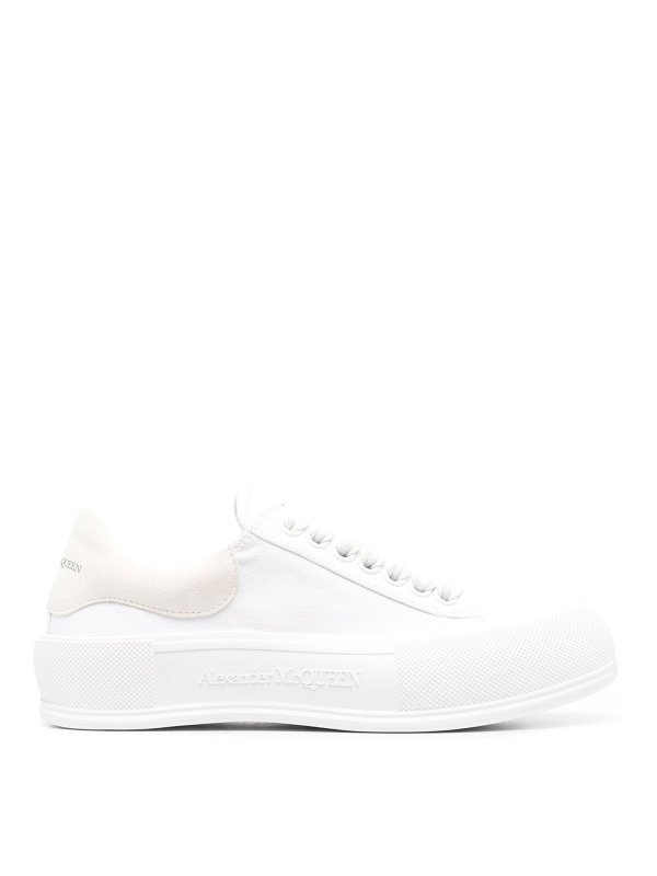 ALEXANDER MCQUEEN: trainers - Fabric and leather sneakers