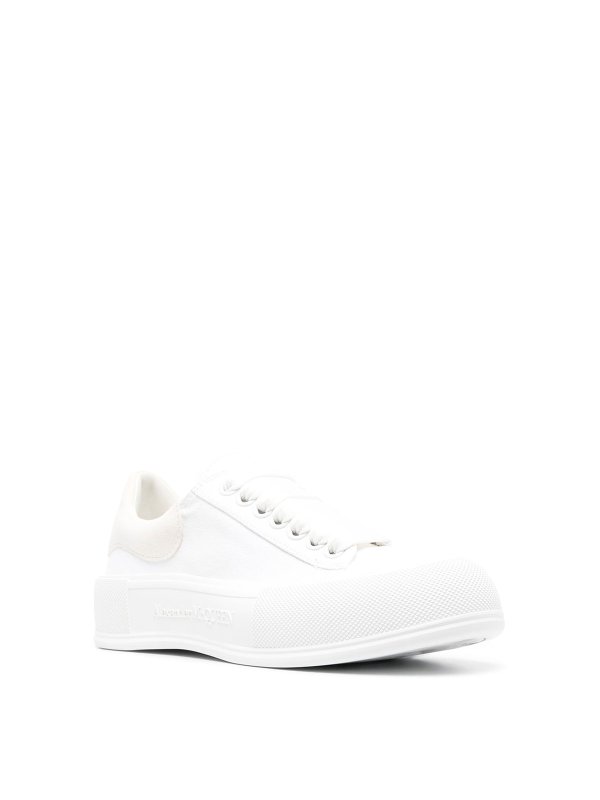 ALEXANDER MCQUEEN: trainers online - Fabric and leather sneakers