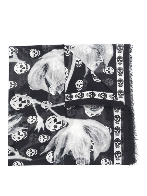 ALEXANDER MCQUEEN: スカーフ - スカーフ - 黒