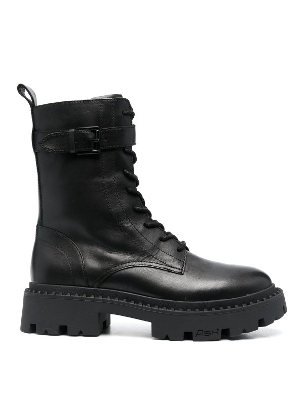 ASH: ankle boots - Gena leather combat boots
