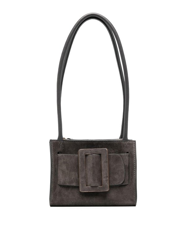 BOYY: shoulder bags - Bobby 18 suede shoulder bag